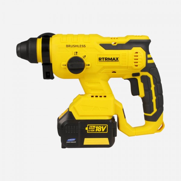 RTRMAX RTX2095 AKÜLÜ PNÖMATİK KIRICI DELİCİ 18 V 2,2 J  (2ADET AKÜ 4AH DAHİL FİYATDIR)