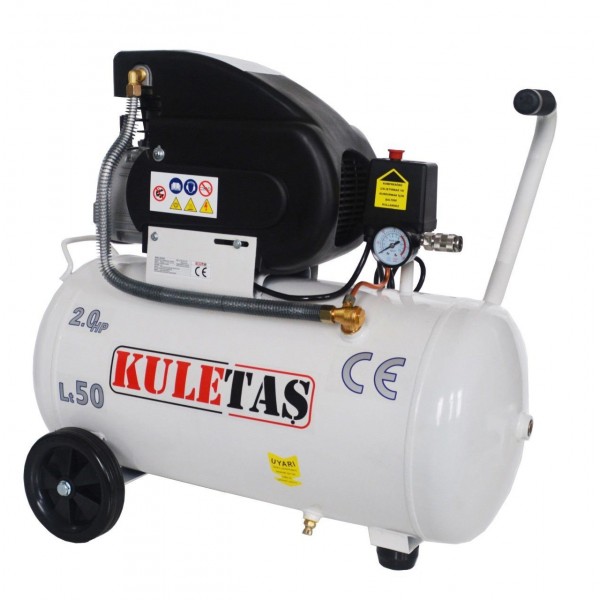 KULETAŞ HAVA KOMPRESÖR 2 HP 8 BAR 50 LT