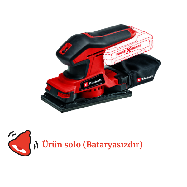 EİNHELL TC-OS 18/187 Lİ-SOLO AKÜLÜ ZIMPARA