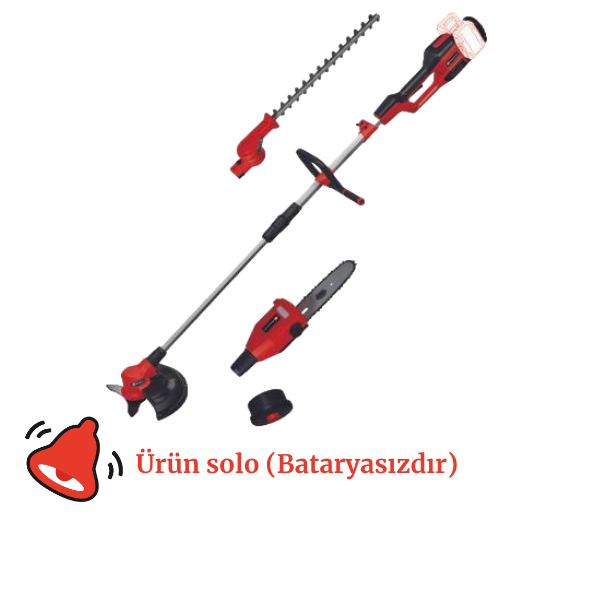 EİNHELL GE-LM 36/4 1 Lİ-SOLO AKÜLLÜ ÇATI TIRPANI+ÇİT BUDAMA+DAL BUDAMA 
