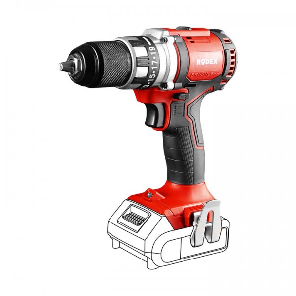 RPX2350 Akülü Matkap (Kömürsüz Motor)-(BATARYASIZDIR)