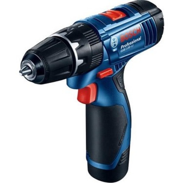 BOSCH PROFESSİONAL GSB 120 Lİ 2*2 AH AKÜLÜ DARBELİ DELME/VİDALAMA+ 23 PARÇA SET (TEK BATARYA)