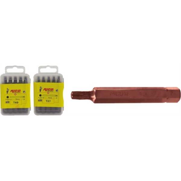 RİCO BİTS UÇ TORK T20-10/75 MIKNATISLI KIRMIZI KK1157