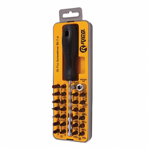RİCO ŞEFFAF BİTS SET DELİKSİZ 1/4 30 PARÇA RC2321