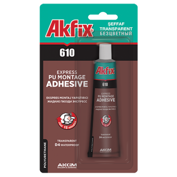 AKFİX PU EKSPRESS SIVI ÇİVİ ŞEFFAF 50 ML